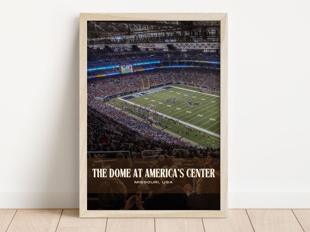 The Dome at America's Center Stadium Football Wall Art