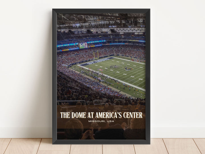 The Dome at America's Center Stadium Football Wall Art