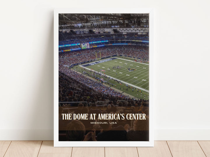 The Dome at America's Center Stadium Football Wall Art