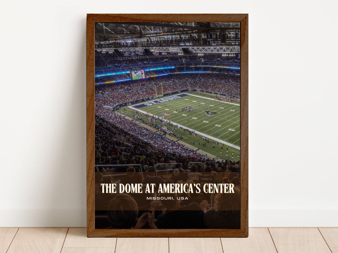 The Dome at America's Center Stadium Football Wall Art