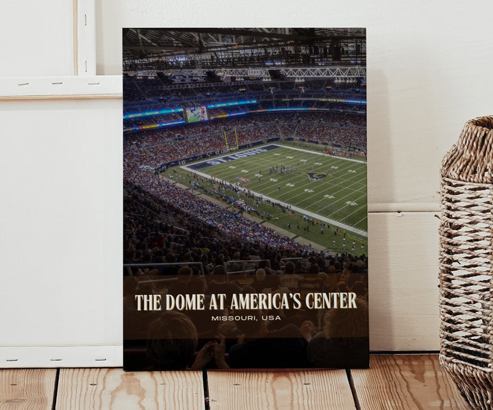 The Dome at America's Center Stadium Football Wall Art