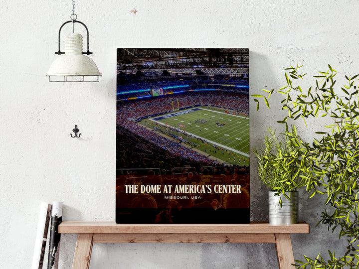 The Dome at America's Center Stadium Football Wall Art