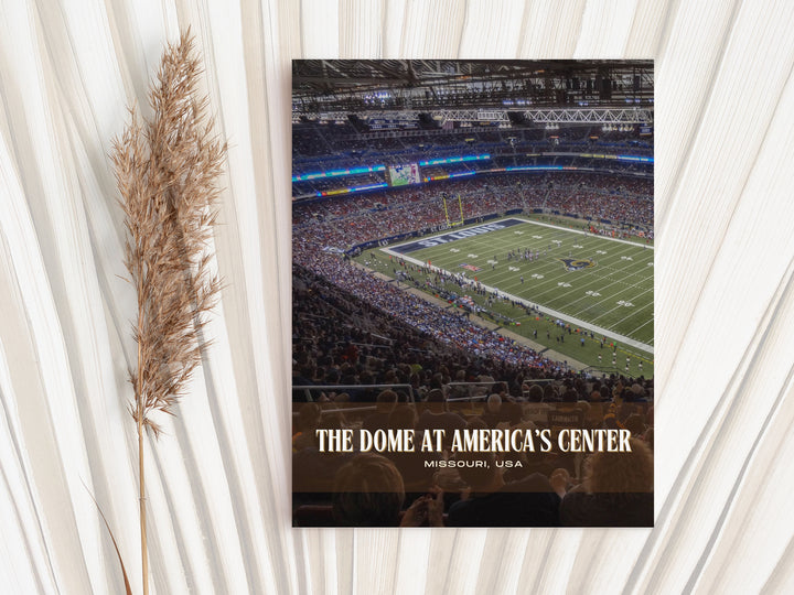 The Dome at America's Center Stadium Football Wall Art