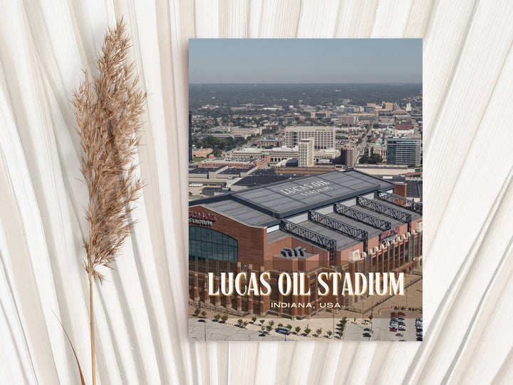 Lucas Oil Stadium Football Wall Art