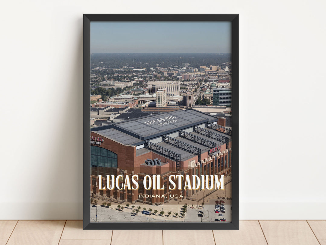 Lucas Oil Stadium Football Wall Art