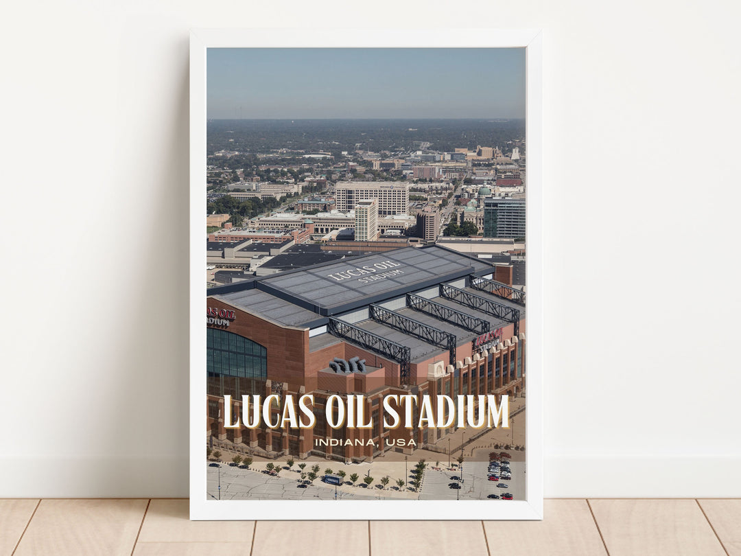 Lucas Oil Stadium Football Wall Art