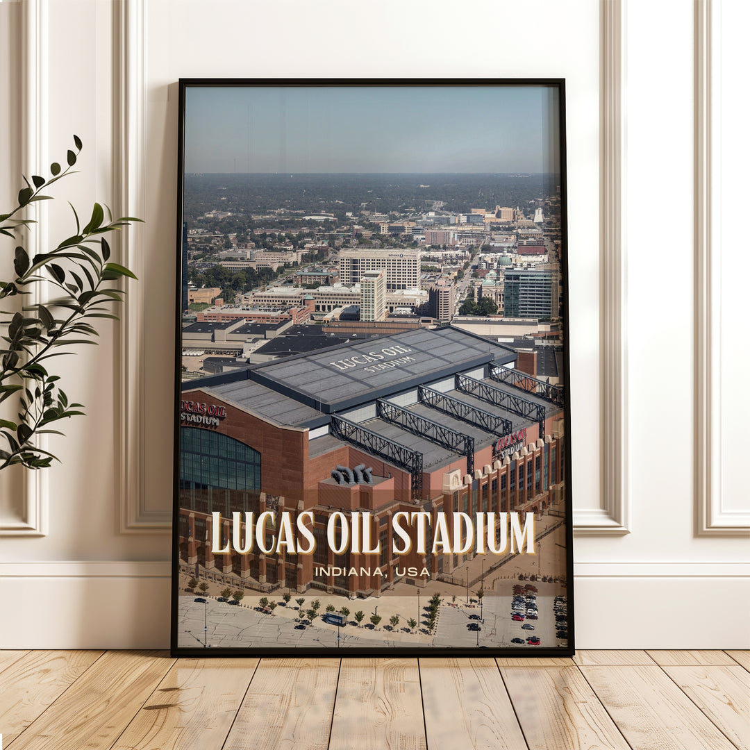 Lucas Oil Stadium Football Wall Art