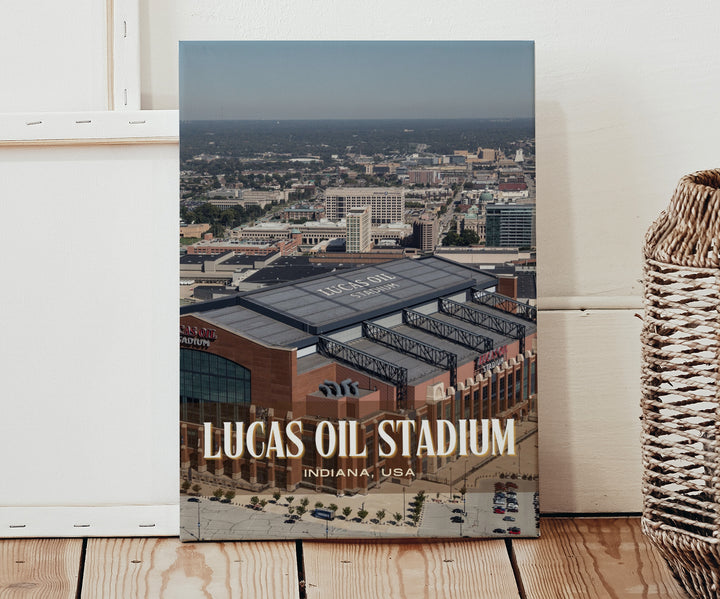 Lucas Oil Stadium Football Wall Art