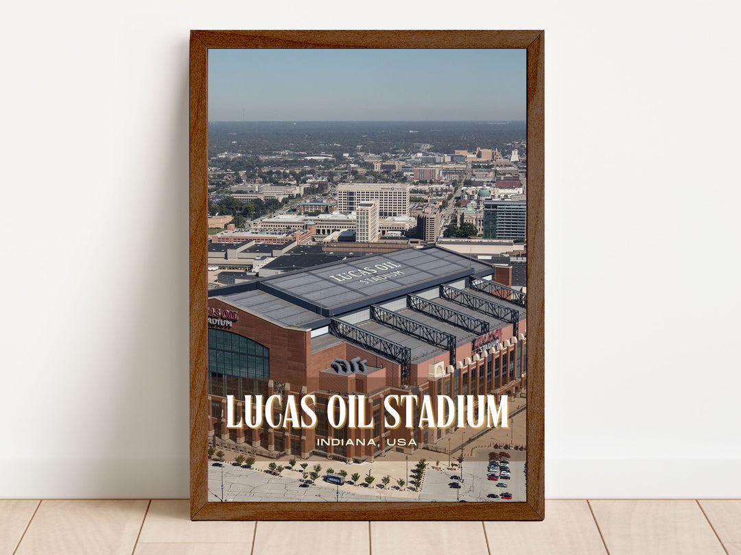 Lucas Oil Stadium Football Wall Art