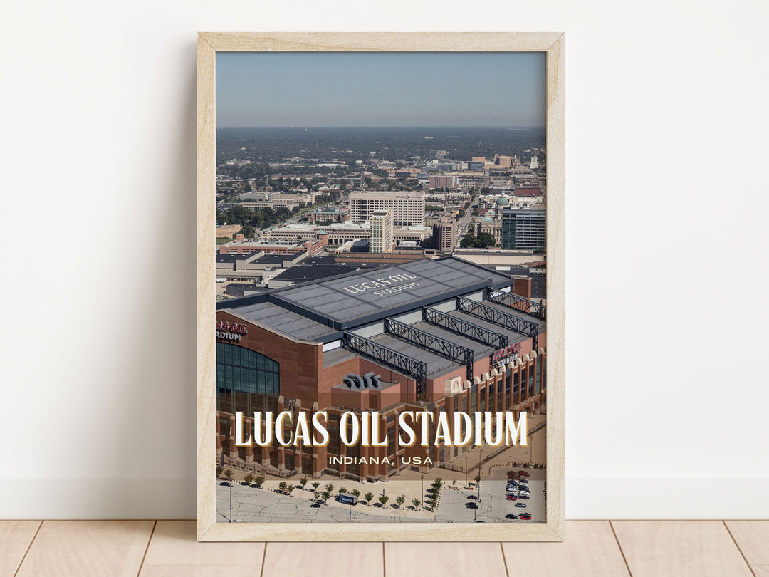 Lucas Oil Stadium Football Wall Art