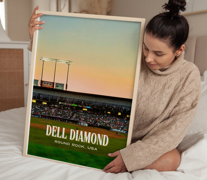 Dell Diamond Stadium Baseball Wall Art