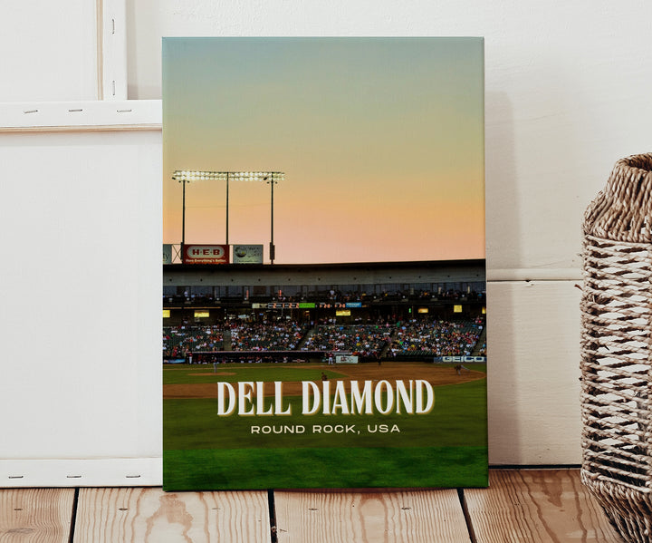 Dell Diamond Stadium Baseball Wall Art