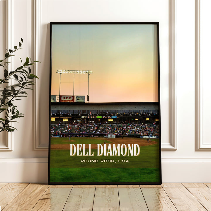 Dell Diamond Stadium Baseball Wall Art