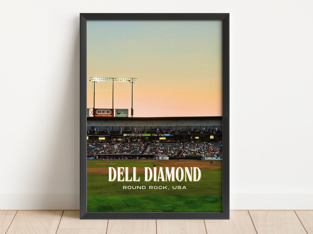 Dell Diamond Stadium Baseball Wall Art