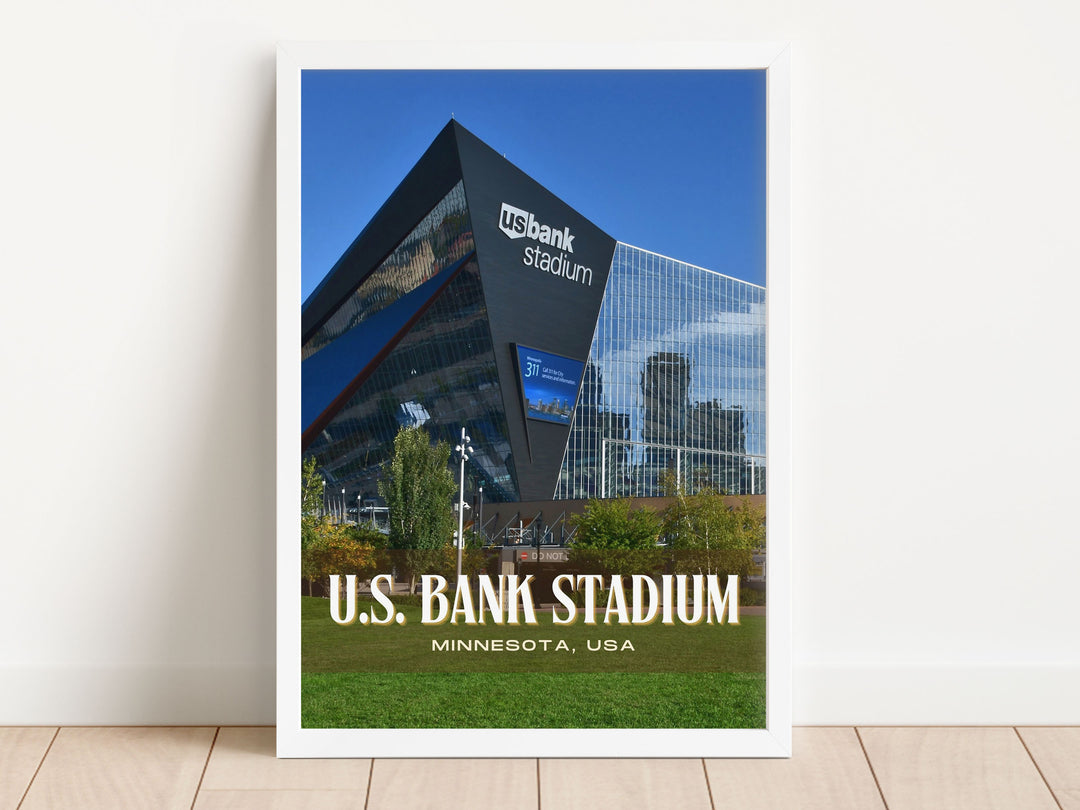 U.S. Bank Stadium Football Wall Art