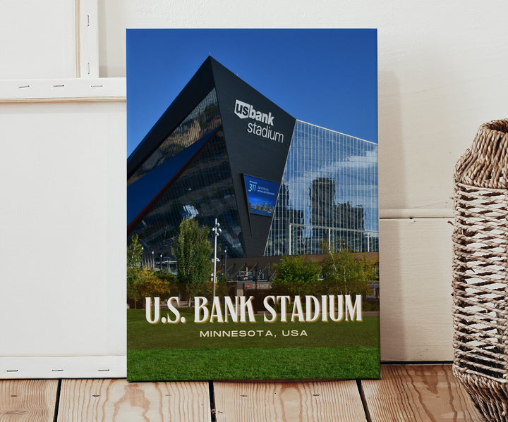 U.S. Bank Stadium Football Wall Art