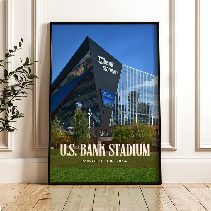 U.S. Bank Stadium Football Wall Art