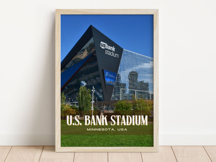 U.S. Bank Stadium Football Wall Art