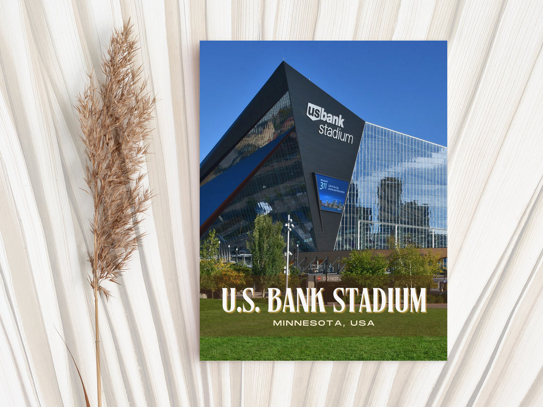 U.S. Bank Stadium Football Wall Art