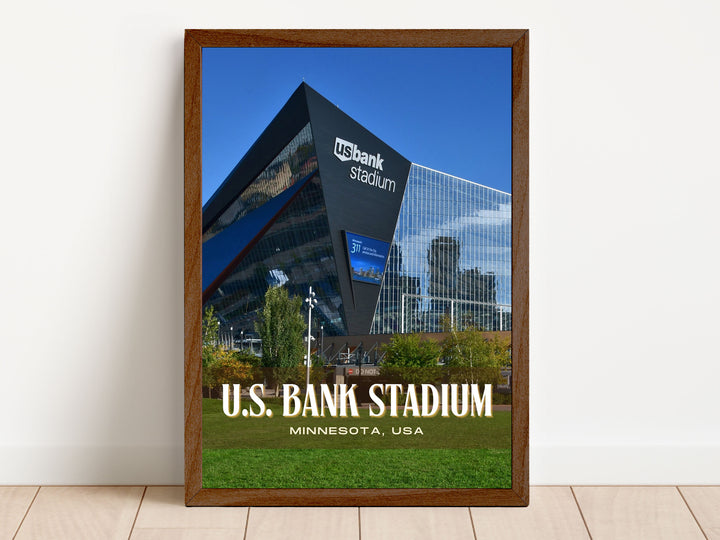 U.S. Bank Stadium Football Wall Art