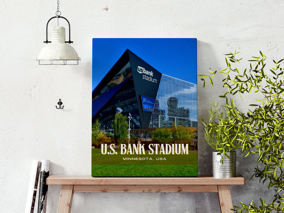 U.S. Bank Stadium Football Wall Art