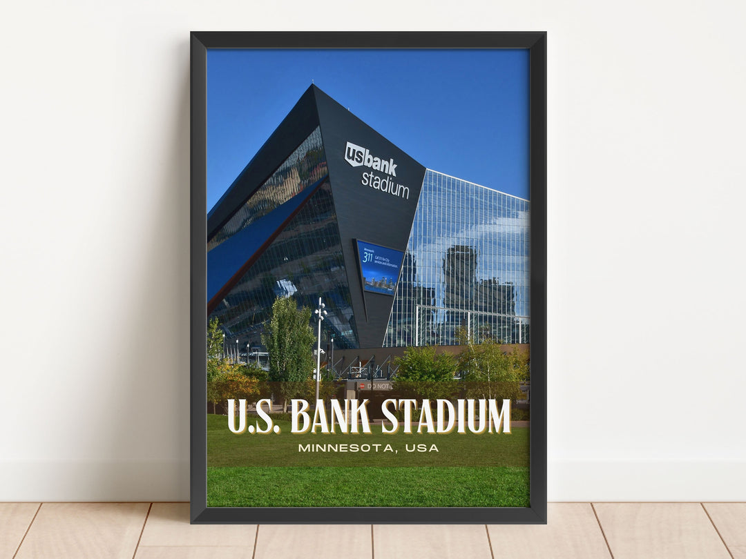 U.S. Bank Stadium Football Wall Art