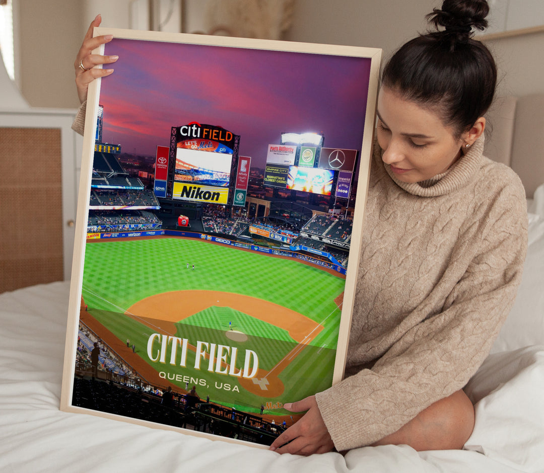 Citi Field Stadium Baseball Wall Art