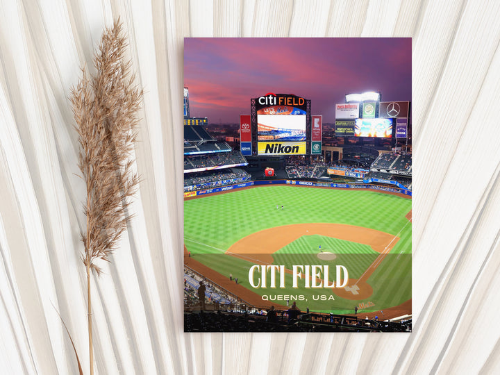 Citi Field Stadium Baseball Wall Art