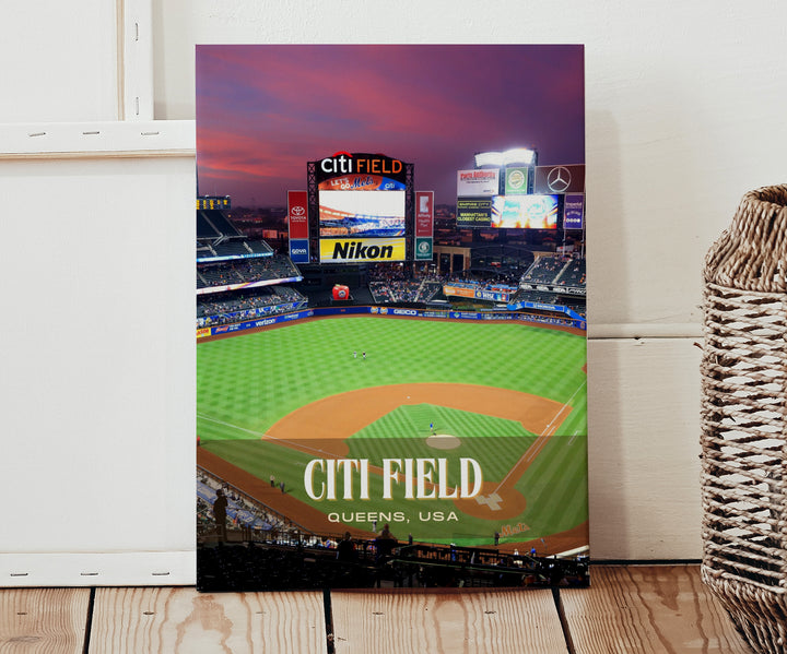 Citi Field Stadium Baseball Wall Art