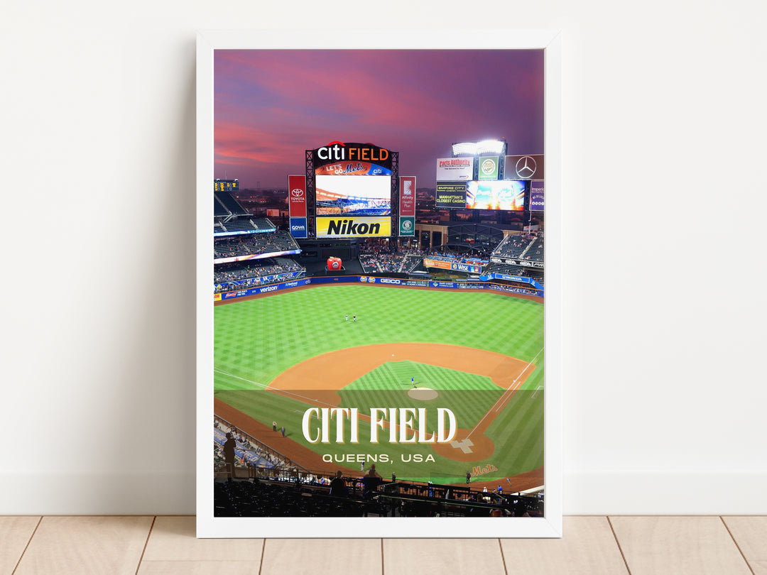 Citi Field Stadium Baseball Wall Art