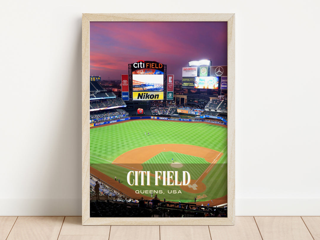 Citi Field Stadium Baseball Wall Art