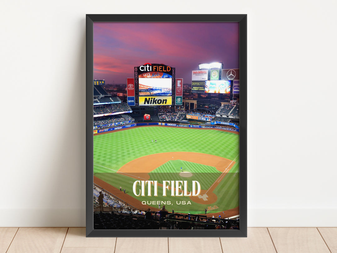 Citi Field Stadium Baseball Wall Art