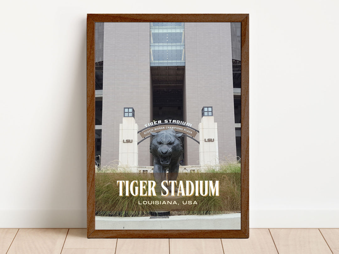 Tiger Stadium Football Wall Art