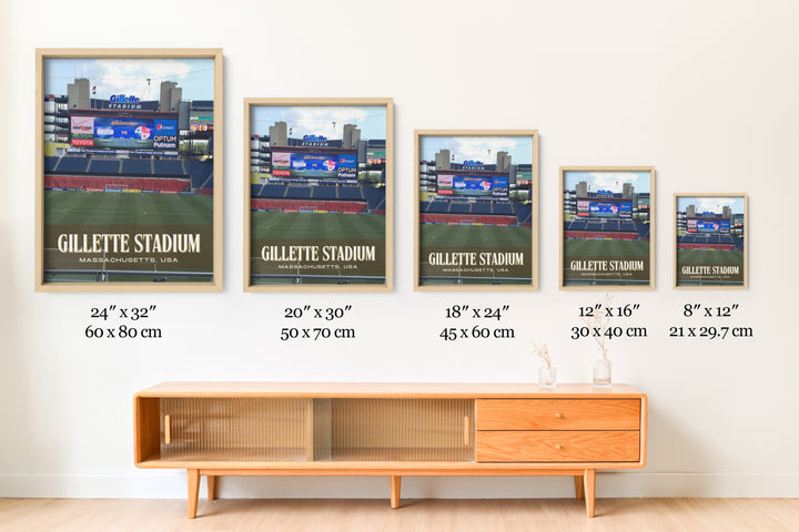 Gillette Stadium Football Wall Art