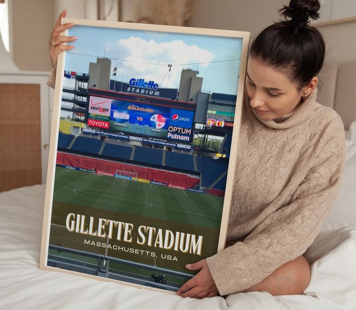 Gillette Stadium Football Wall Art