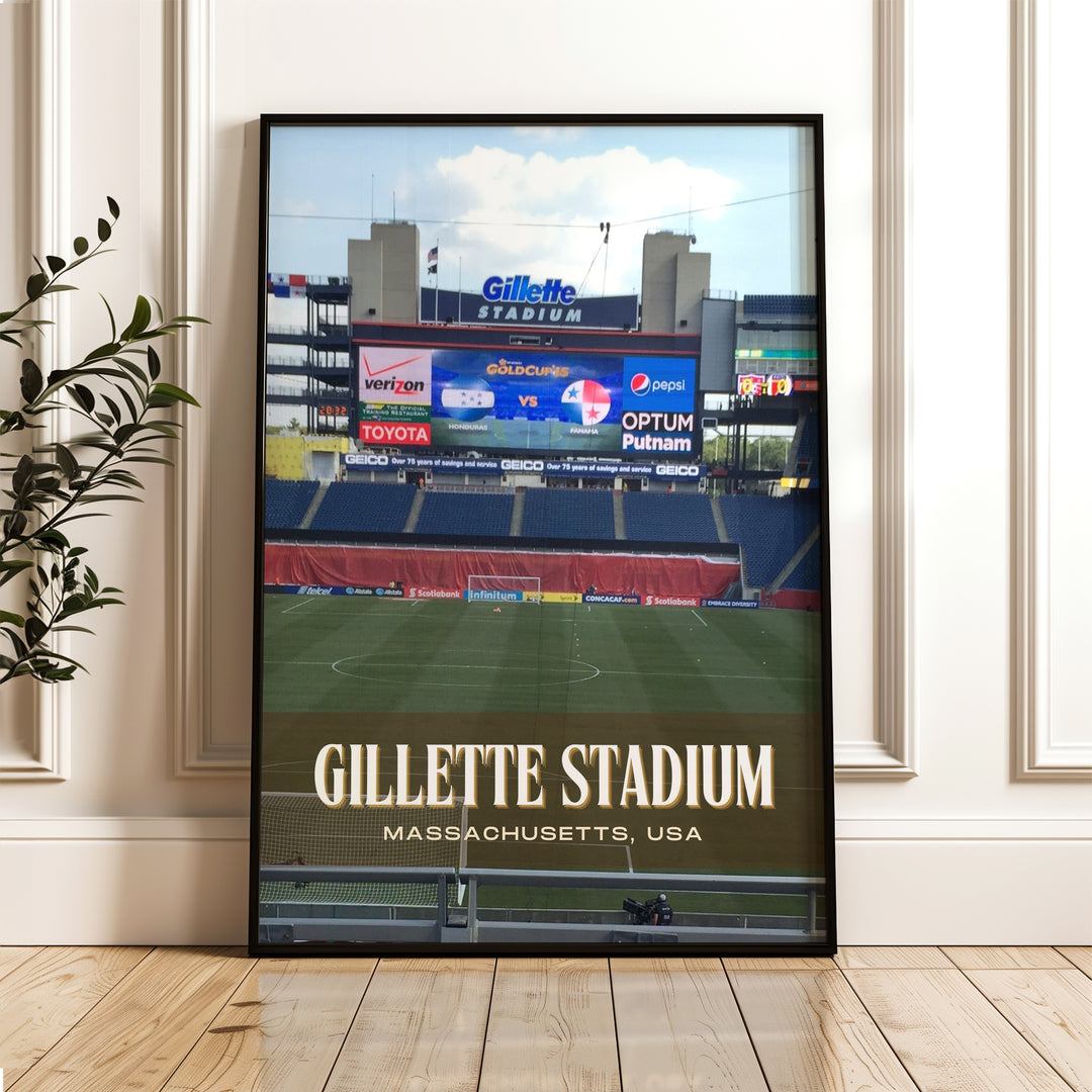 Gillette Stadium Football Wall Art