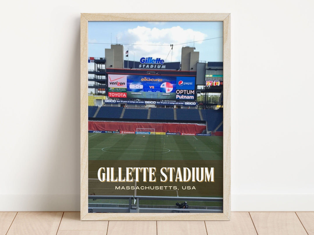 Gillette Stadium Football Wall Art