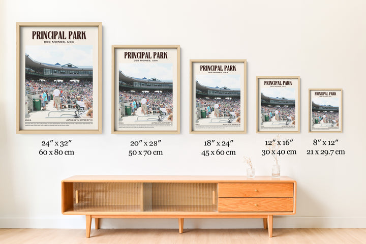 Principal Park Stadium Baseball Retro Wall Art