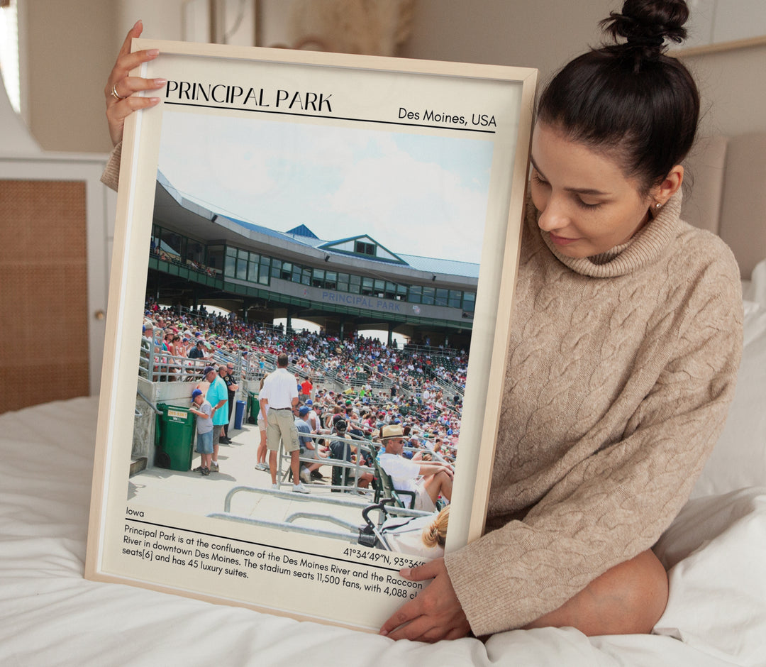 Principal Park Stadium Baseball Minimal Wall Art