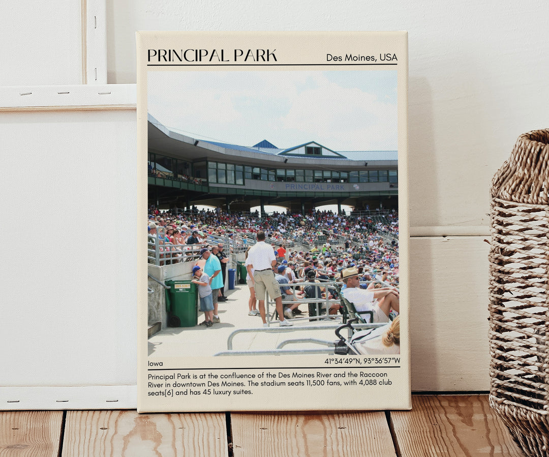 Principal Park Stadium Baseball Minimal Wall Art