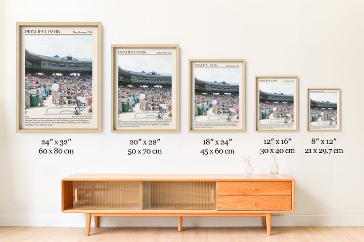 Principal Park Stadium Baseball Minimal Wall Art