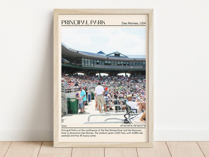 Principal Park Stadium Baseball Minimal Wall Art