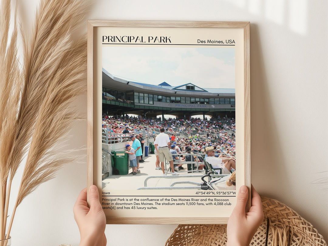 Principal Park Stadium Baseball Minimal Wall Art