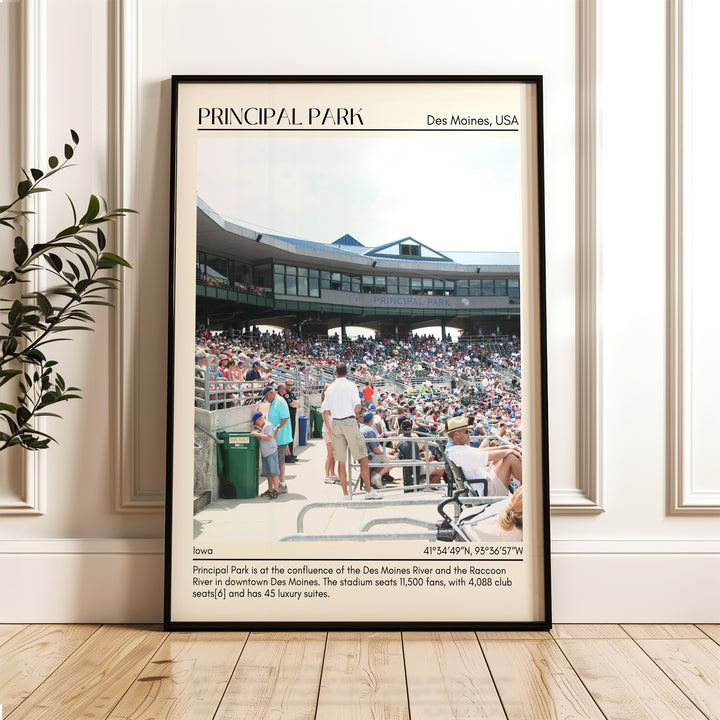 Principal Park Stadium Baseball Minimal Wall Art