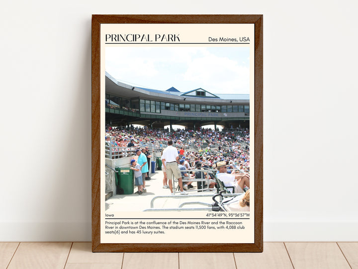 Principal Park Stadium Baseball Minimal Wall Art