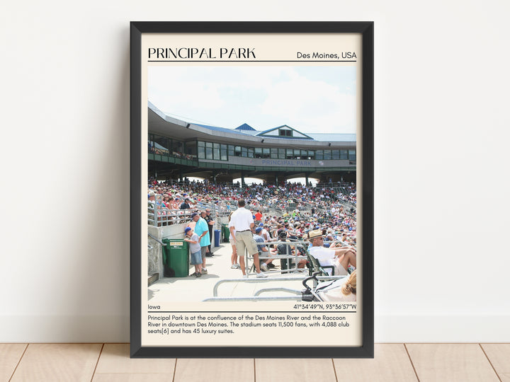 Principal Park Stadium Baseball Minimal Wall Art