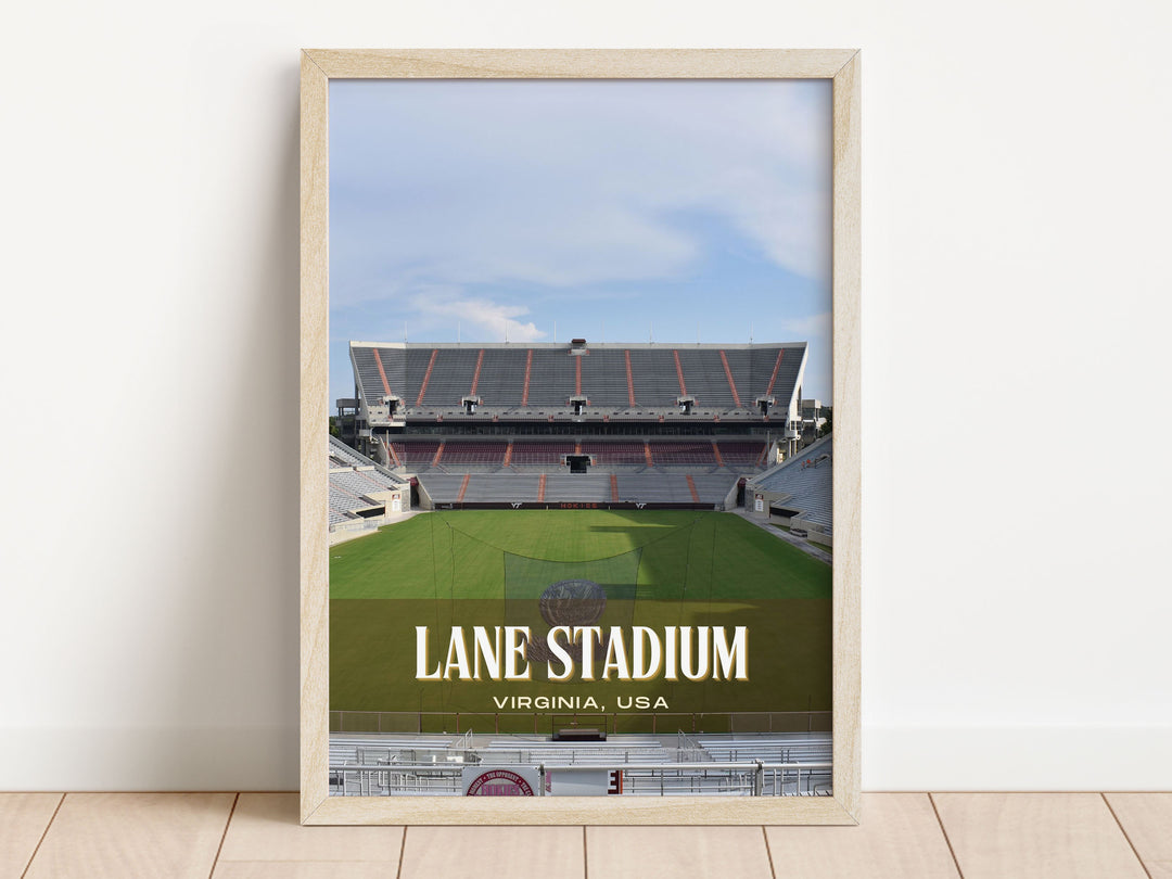 Lane Stadium Football Wall Art