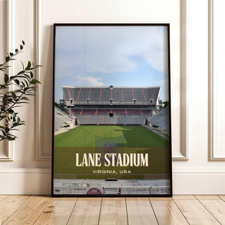 Lane Stadium Football Wall Art