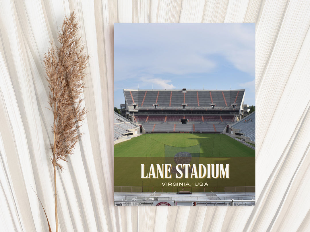 Lane Stadium Football Wall Art