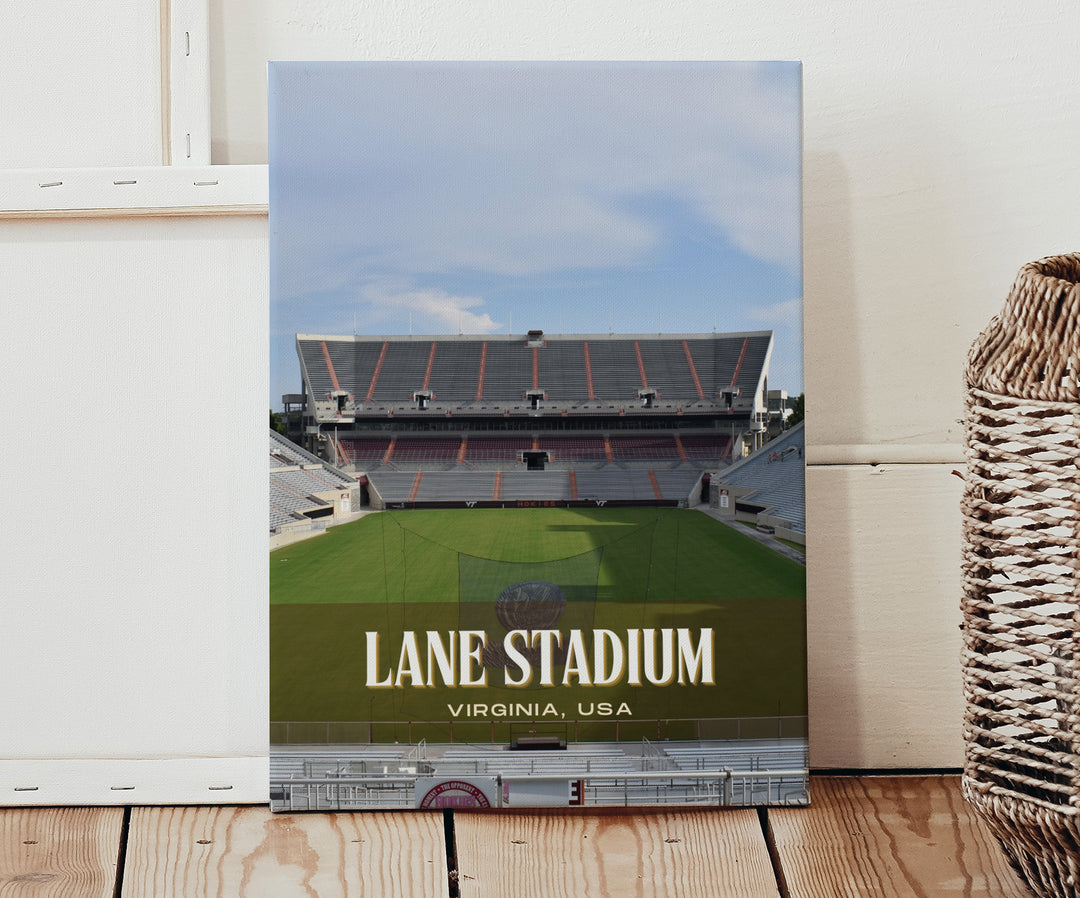 Lane Stadium Football Wall Art